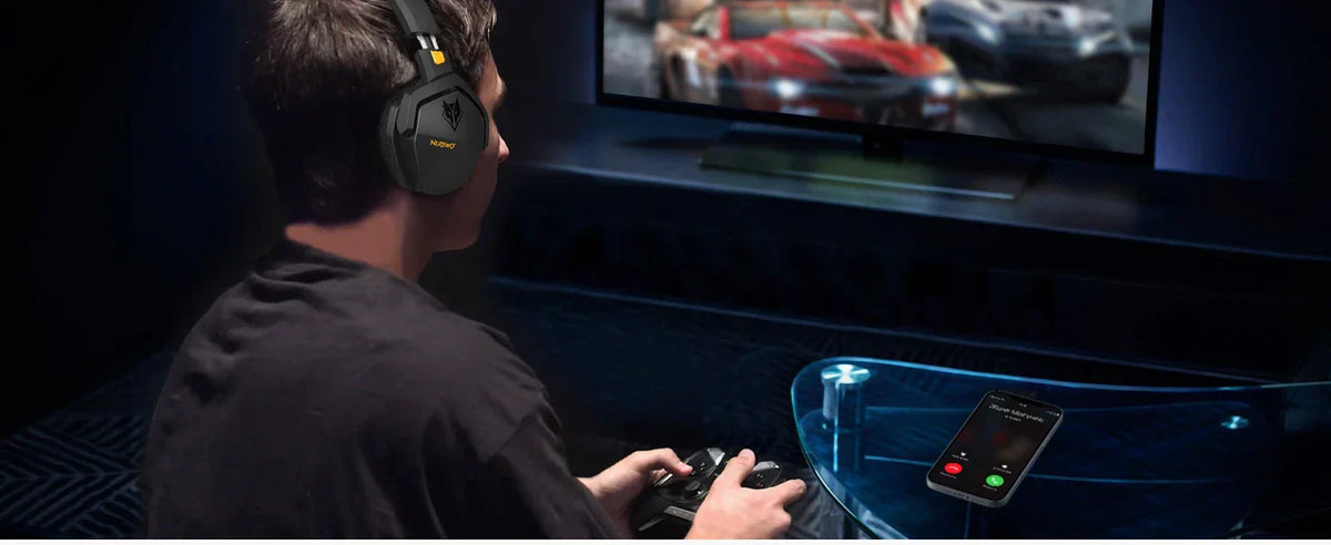 Wireless Gaming Headset With Mic Active Noise Cancellation - Tophatter Daily Deals