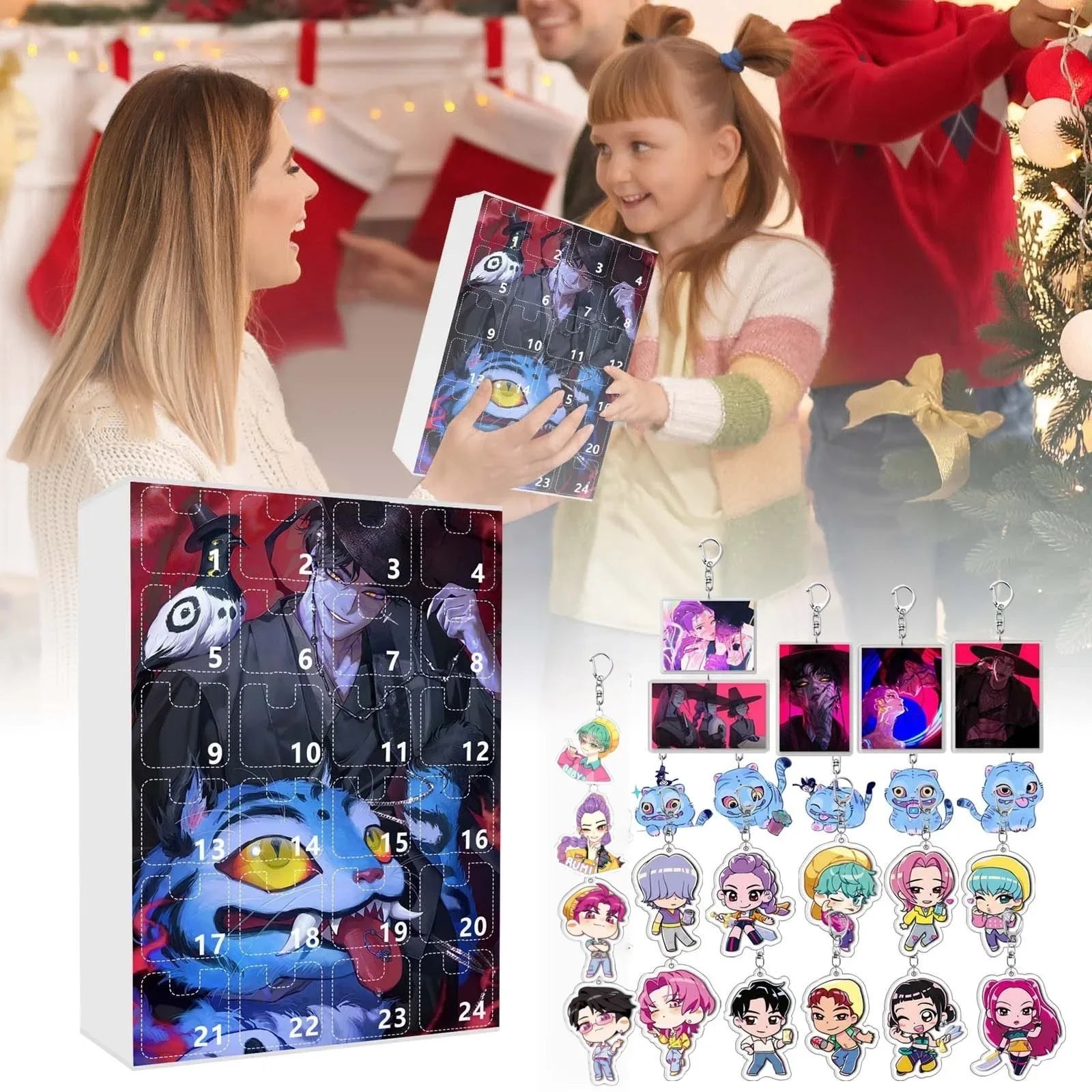 Kpop Advent Calendar 24 Day Demon Hunters Keychain Gift 07 - Tophatter Daily Deals
