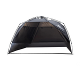 3–4 Person One-Touch Camping Tent Silver Coated Black Tents - Tophatter Daily Deals