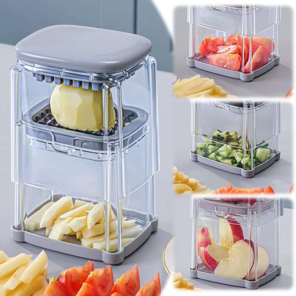 French Fry Cutter 4-in-1 French Fry Cutters - Tophatter Daily Deals