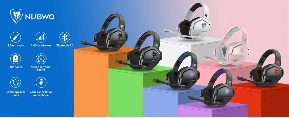 Wireless Gaming Headset With Mic Active Noise Cancellation - Tophatter Daily Deals