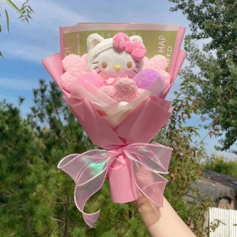 Sanrio Hello kitty Plush Toy Stuffed Animals Bouquet My Melody Flowers - Tophatter Daily Deals