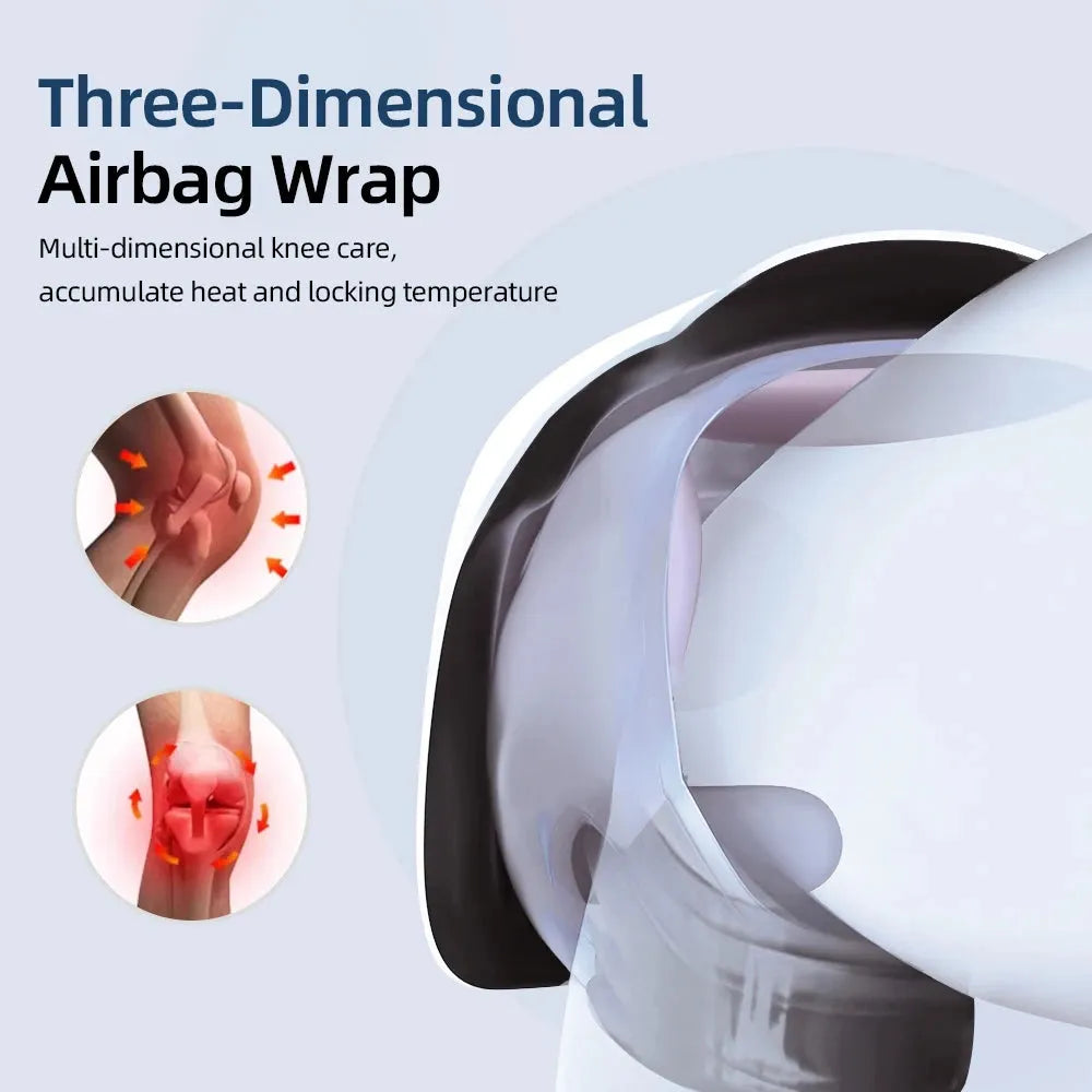 Cordless Knee Massager Infrared and Vibration Knee Pain Relief for Swelling Stiff Joints Stretched Ligament and Muscles Injuries - Tophatter Daily Deals