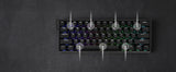 Mechanical 60 Percent Hot Swap Keyboard Aluminum RGB Hall - Tophatter Daily Deals