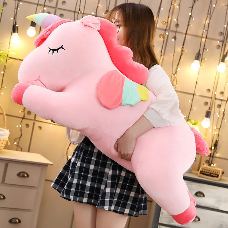 Angel Wings Unicorn Multicoloured Plush Toy Mythical - Tophatter Daily Deals