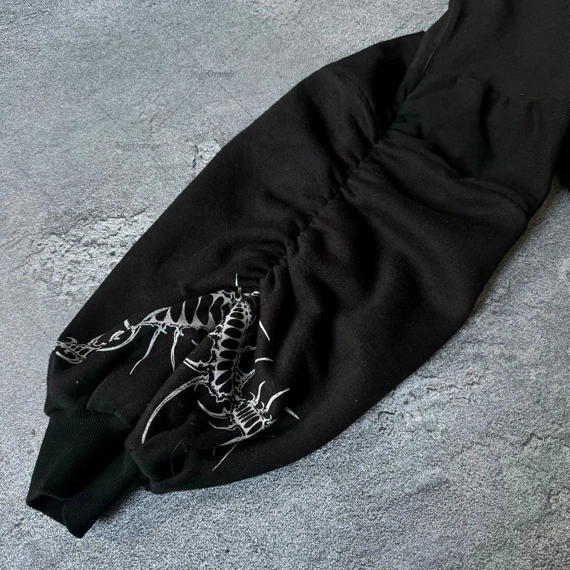 Oversized Unisex Hoodie - Cropped Relaxed Cotton Streetwear - Tophatter Daily Deals
