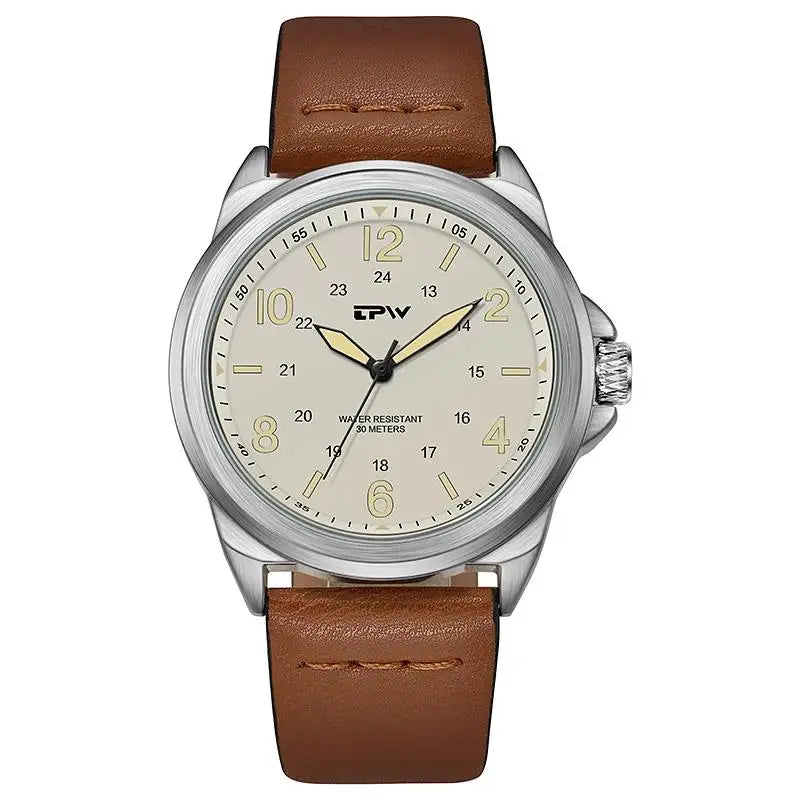 Rugged Field Watch 42mm Fabric Strap Military Analog 30M - Tophatter Daily Deals