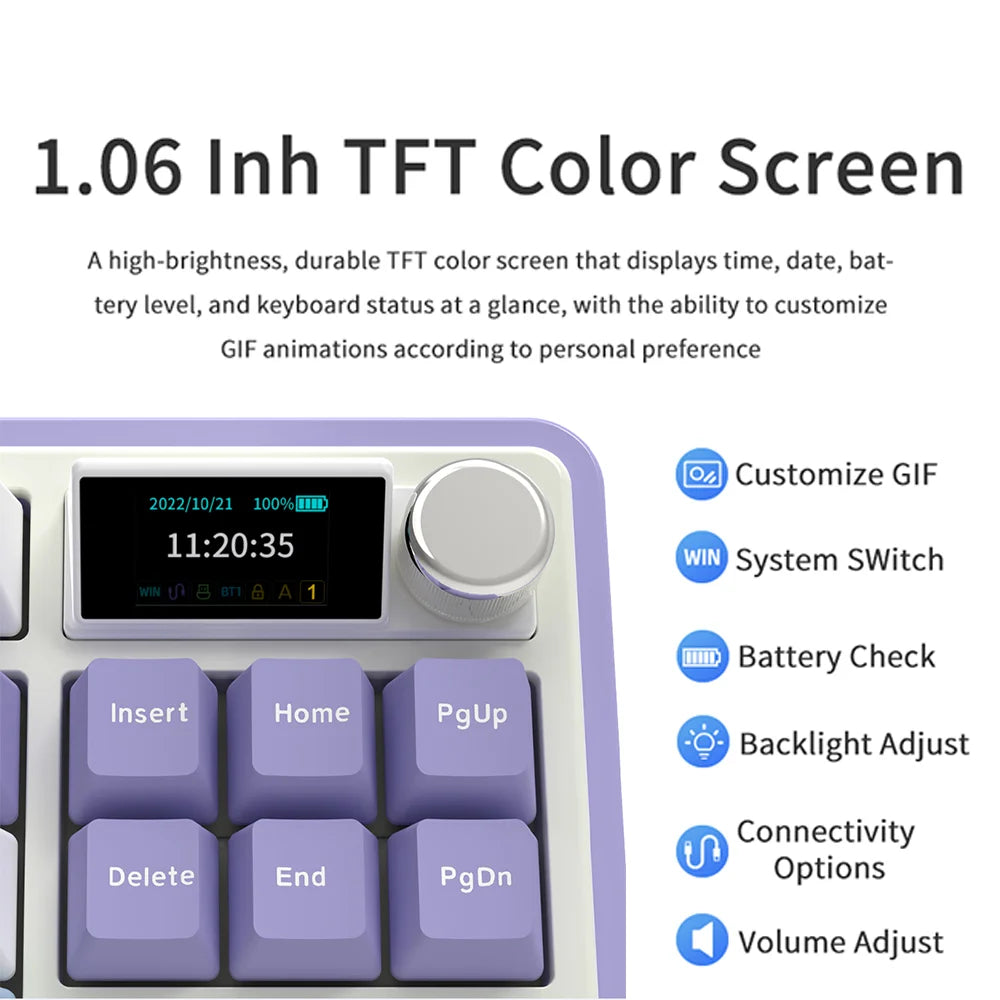 Mechanical Keyboard 87 Key Tri Mode RGB Hot Swappable - Tophatter Daily Deals
