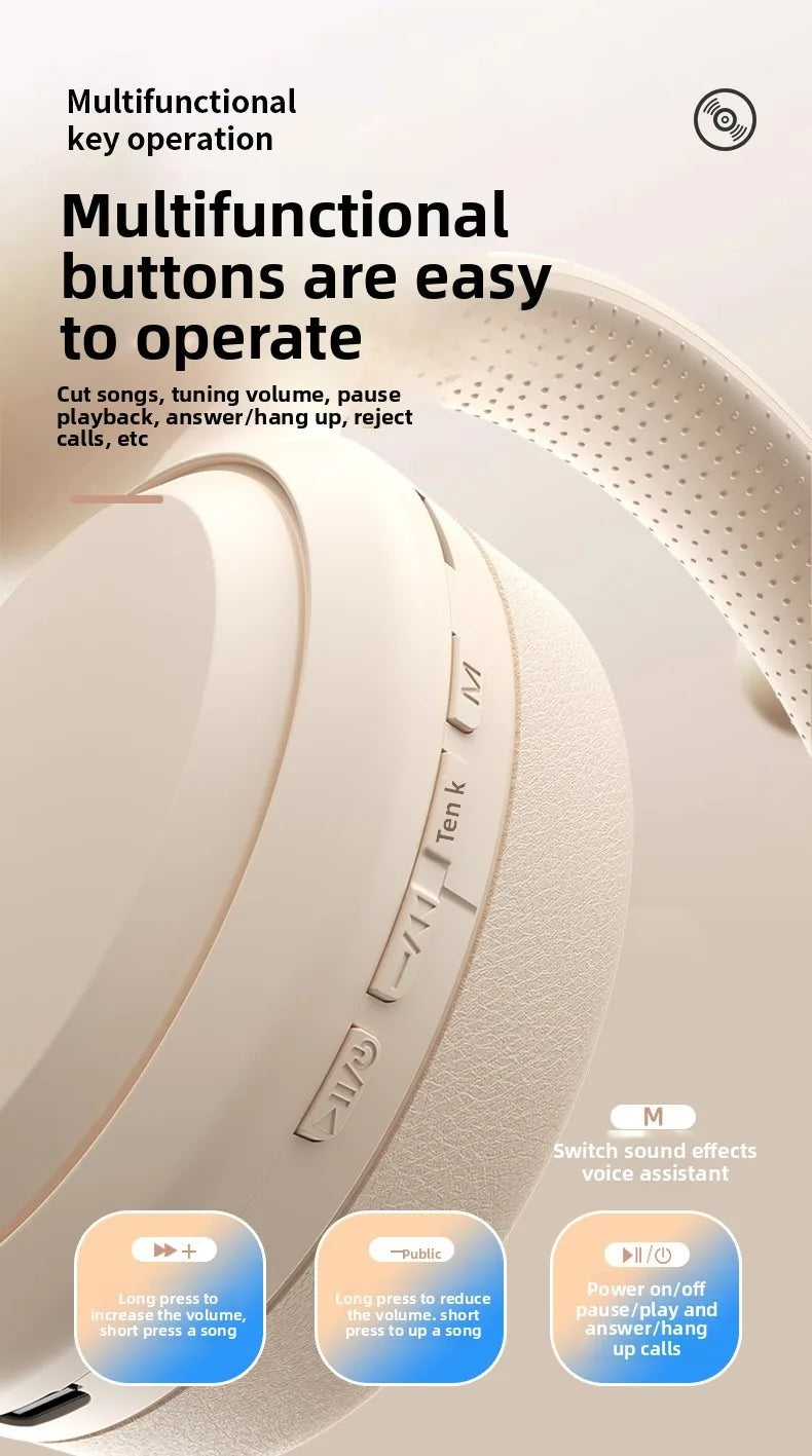 Wireless Bluetooth Headphones Over Ear Noise Cancelling - Tophatter Daily Deals