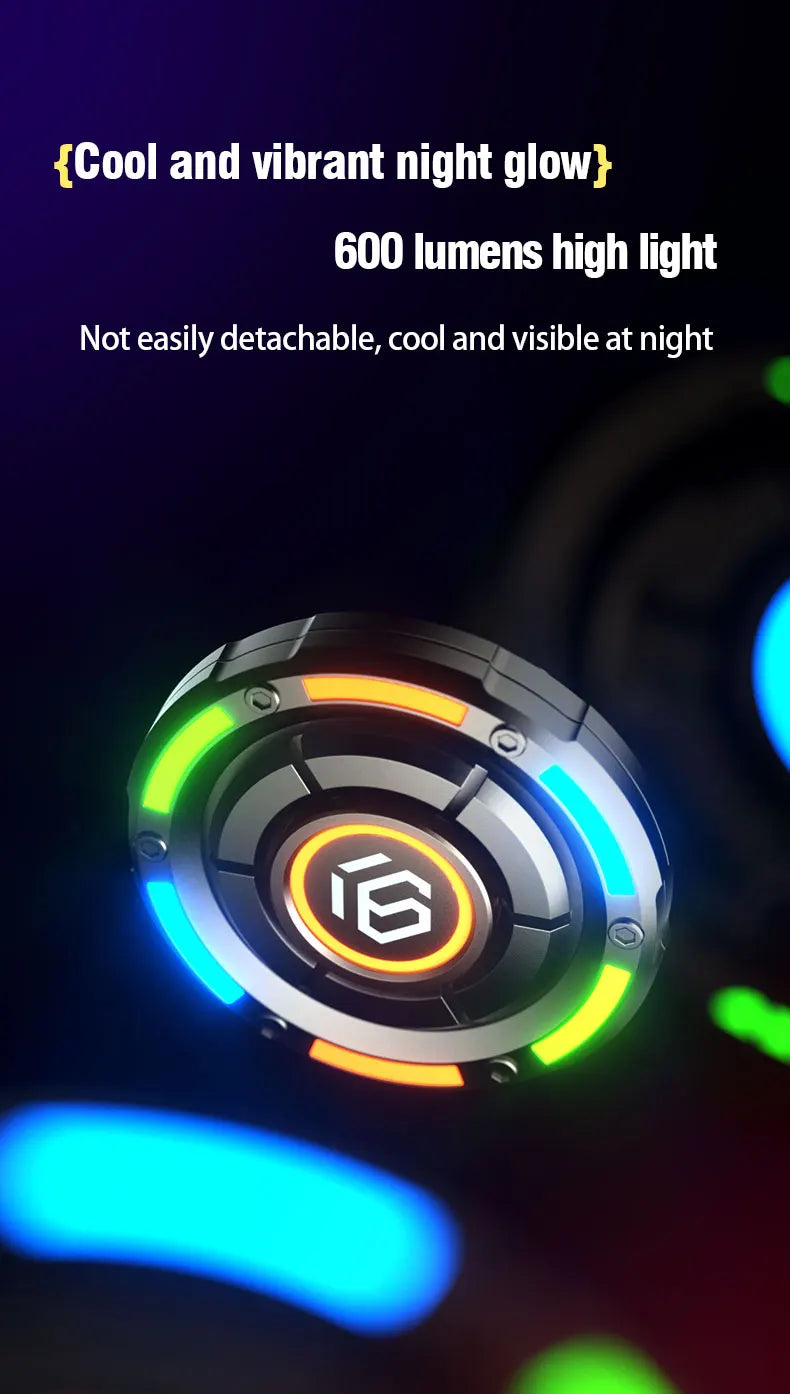 EDC Fidget Spinner Metal Luminous Push Card Coin Stress Toy - Tophatter Daily Deals