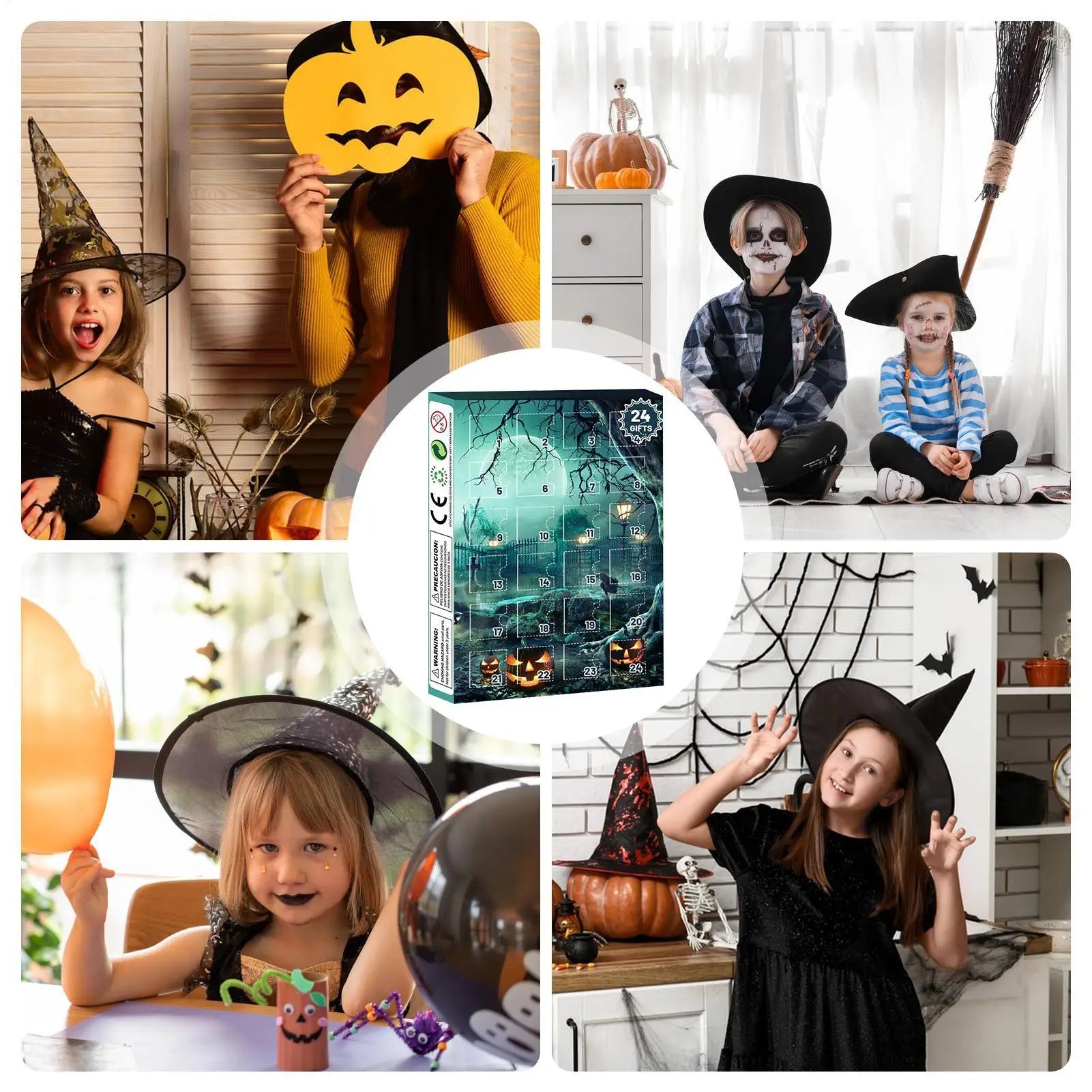 Halloween Advent Calendar 24 Days Tabletop Decor Collectible - Tophatter Daily Deals