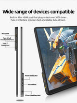 2K Portable Monitor 14 Inch Touch HDR 60Hz Gaming Display - Tophatter Daily Deals