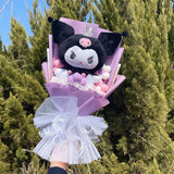 Sanrio Kuromi Cinnamoroll My Melody Hello Kitty Plush Bouquet Kuromi (Lilac x Black) Flowers - Tophatter Daily Deals