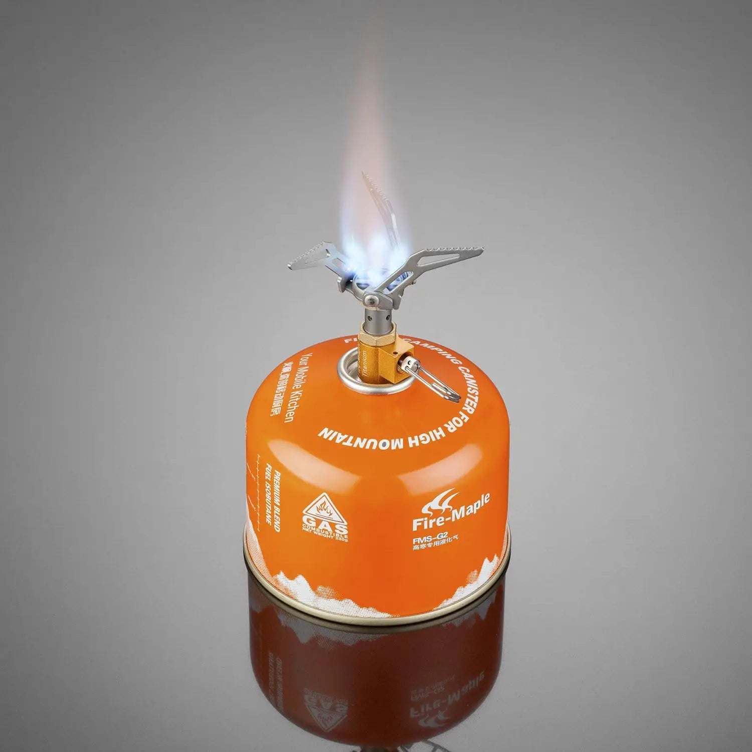 Titanium Rocket Stove 2600W Orange Camp Cooking - Tophatter Daily Deals
