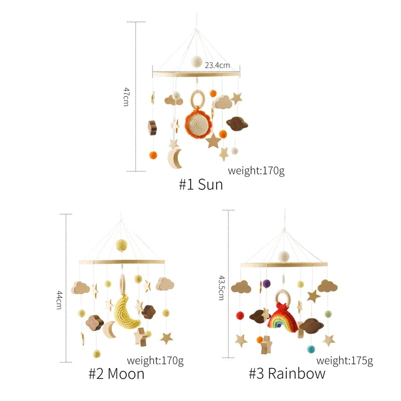 Hot Air Balloon Crib Mobile Newborn Sensory Toys Soothing - Tophatter Daily Deals