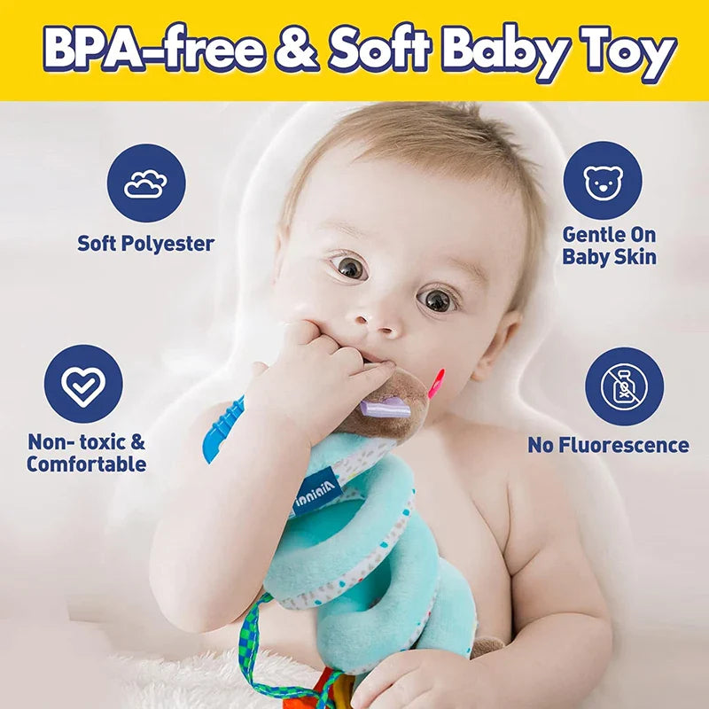 Spiral Plush Stroller Toy Portable Newborn Sensory Toys - Tophatter Daily Deals