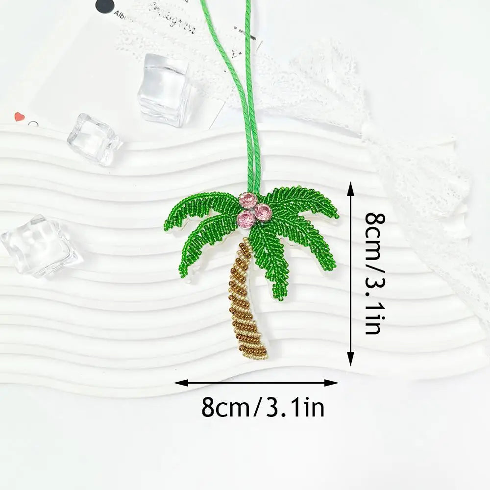Coconut Tree Sequin Patch Keyring Bag Pendant Handmade A2 - Tophatter Daily Deals