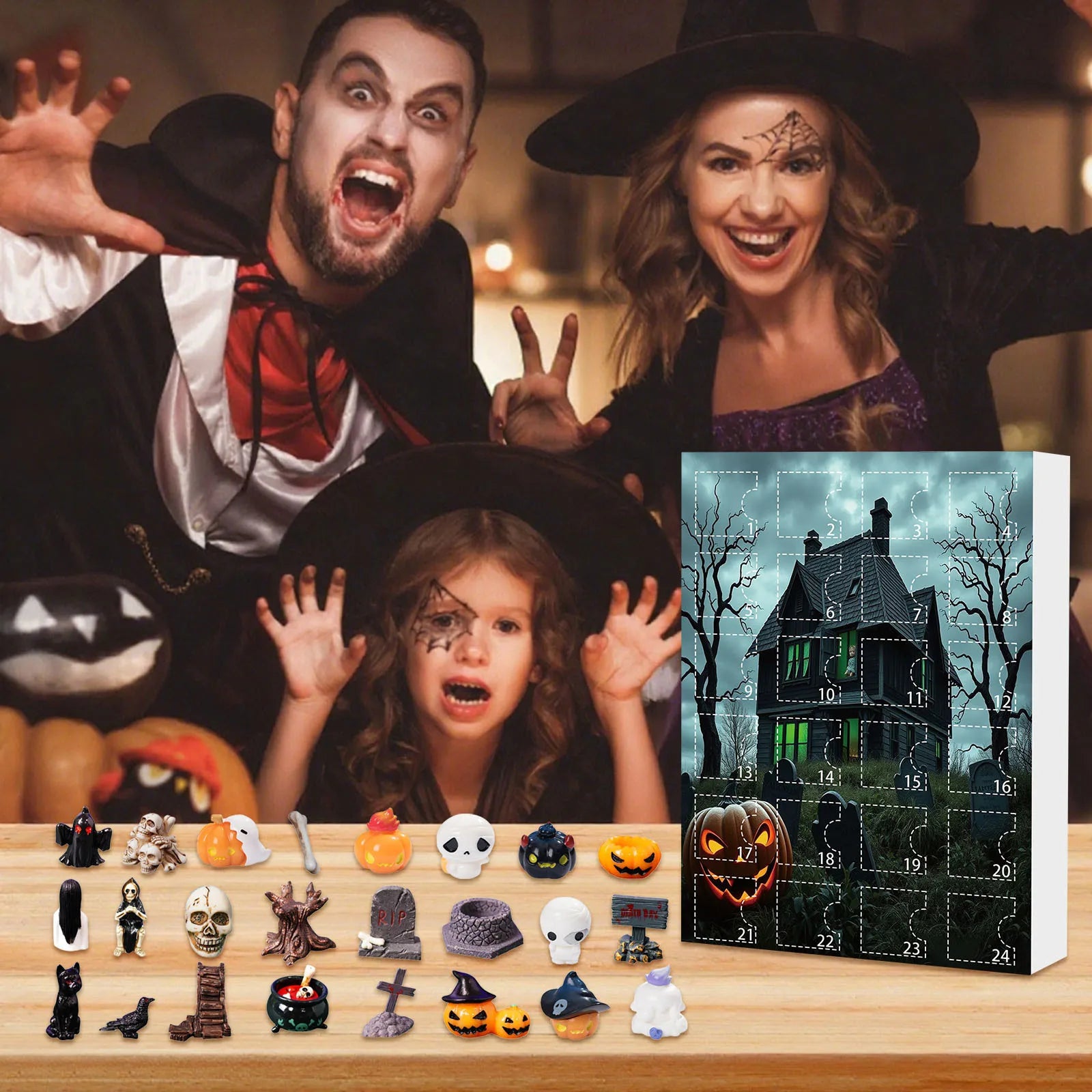 Halloween Advent Calendar 24 Countdown With Mini Figures - Tophatter Daily Deals