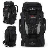 80L Travel Backpack Waterproof Outdoor Pack Black Backpacks - Tophatter Daily Deals