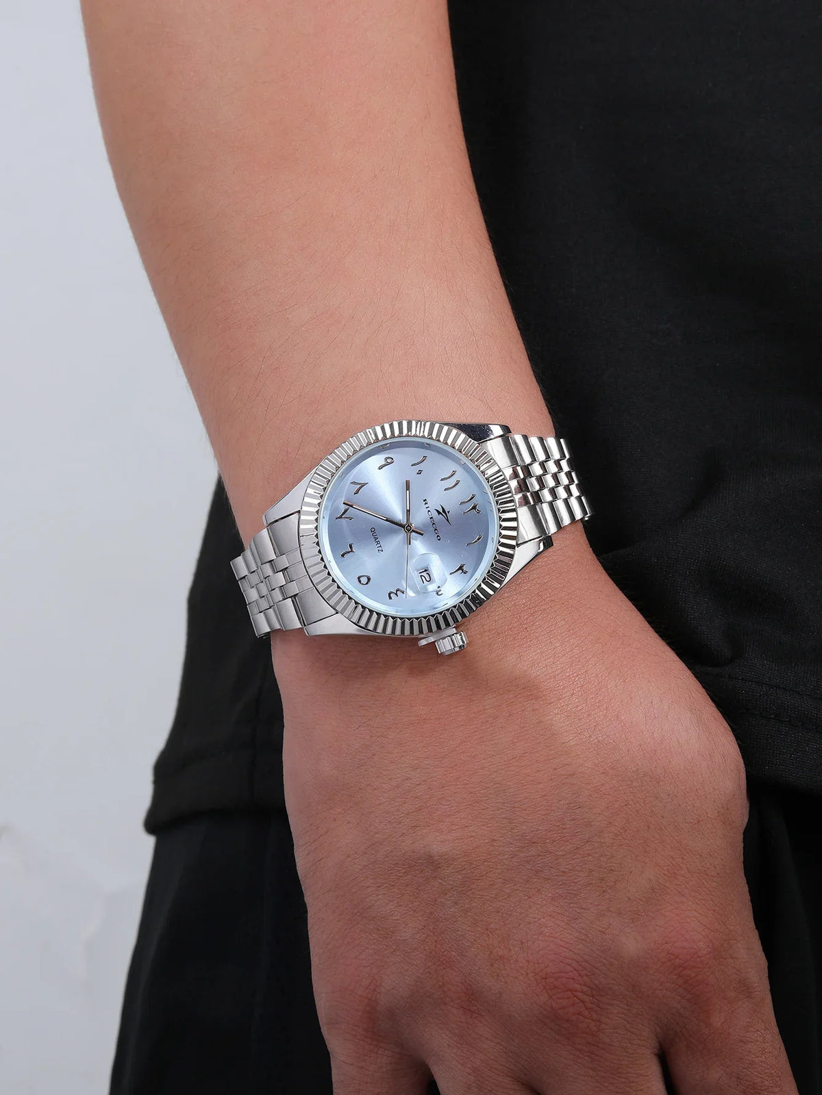 Men's Stainless Steel Date Watch Casual Business Style - Tophatter Daily Deals
