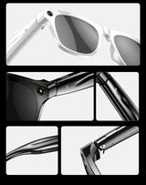 4K AI Smart Camera Glasses Photochromic Travel Handsfree - Tophatter Daily Deals