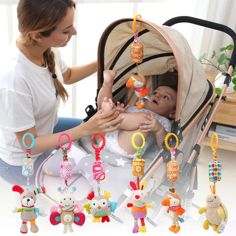 Baby Rattle Hanging Plush Toy Newborn Sensory Toys Gift - Tophatter Daily Deals