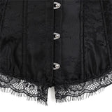 Supportive Women's Corset Top - Off Shoulder, Lace Satin - Tophatter Daily Deals