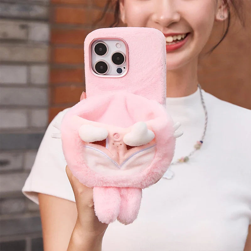Genuine Pop Mart Crybaby Crying Again Series - Plush Phone Case for iPhone Anime - Tophatter Daily Deals
