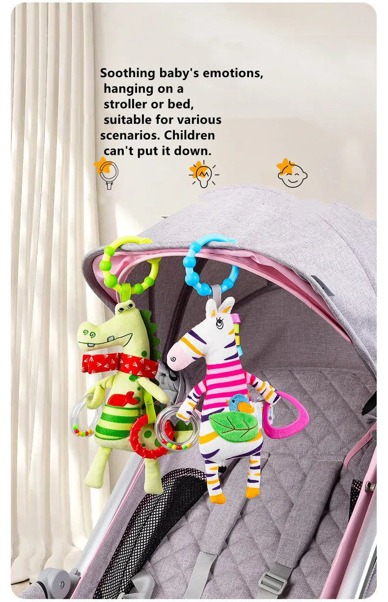 Giraffe Spiral Crib Toy Newborn Sensory Toys Rattle - Tophatter Daily Deals