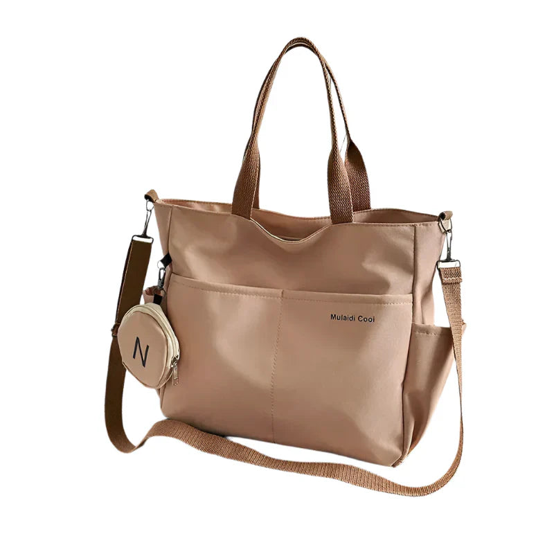 Women's Oxford Tote Crossbody Shoulder Handbag (Khaki) Apparel & Accessories > Handbags, Wallet's & Cases > Handbags > Shoulder Bags - Tophatter Daily Deals