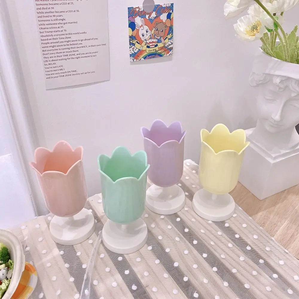 Tulip Pen Pot Holder Stationery Container Flowers - Tophatter Daily Deals