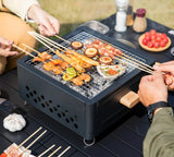 Multi-Functional Camping Stove Grill Black Camp Cooking - Tophatter Daily Deals