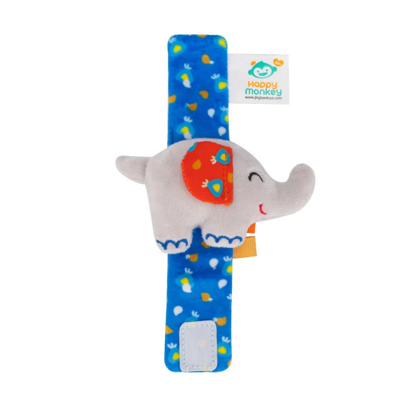 Baby Wrist Rattle Set Newborn Sensory Toys Soothing Gift Elephant - Tophatter Daily Deals