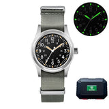 Military Quartz Field Watch 37mm Sapphire Fall 2025 Black2 - Tophatter Daily Deals