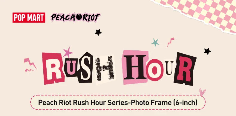 Genuine Pop Mart Peach Riot Rush Hour Series - Photo Frame (6-inch) Anime - Tophatter Daily Deals
