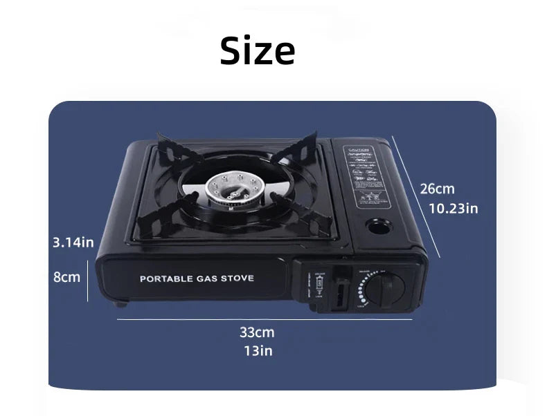 Camping Gas Stove Propane Cassette Burner Black Camp Cooking - Tophatter Daily Deals