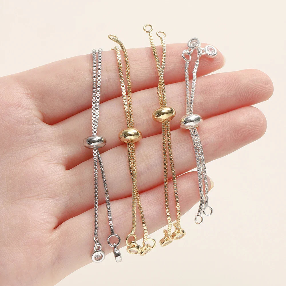 Adjustable Slider Chains For DIY Bracelet Making Accessories - Tophatter Daily Deals