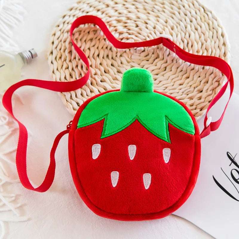 Red Strawberry Crossbody Bag Gold Chain Fruit - Tophatter Daily Deals