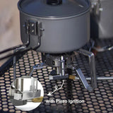 3240W Windproof Split Gas Burner Silver Camp Cooking - Tophatter Daily Deals