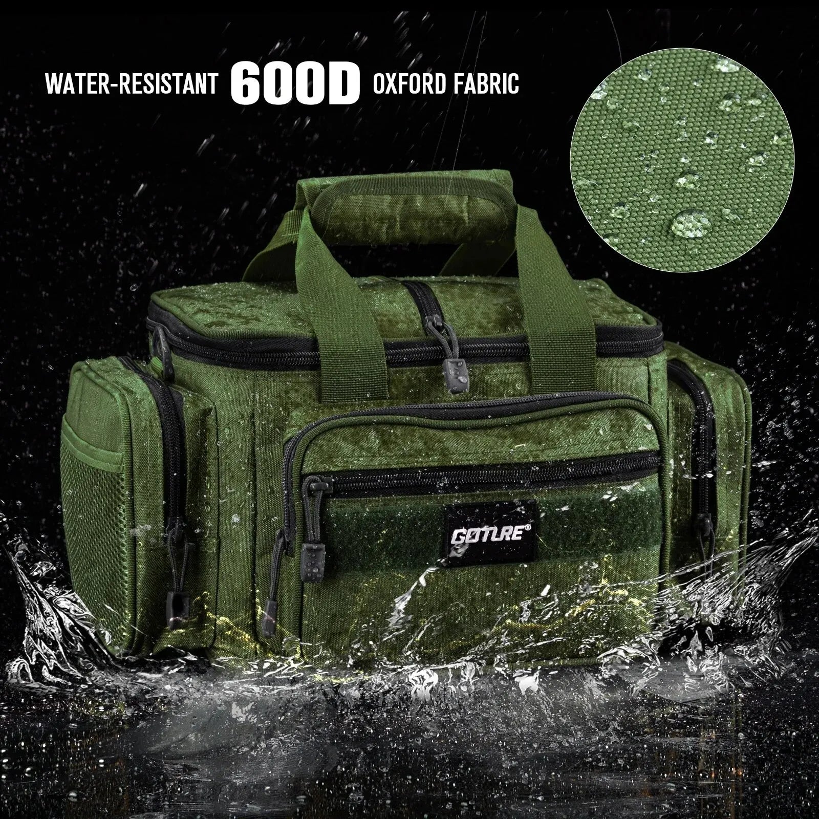 High-Capacity Tackle Shoulder Bag Outdoor Green Duffel Bags - Tophatter Daily Deals
