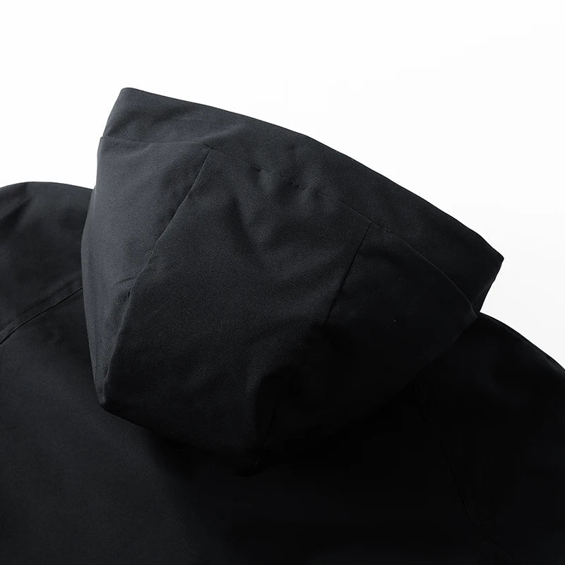 Waterproof Relaxed Men's Jacket - Hooded Polyester, Camping - Tophatter Daily Deals