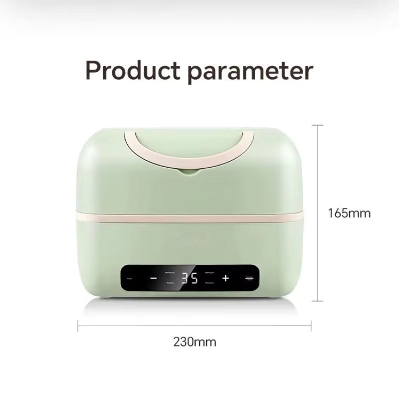 Portable Electric Lunch Box with Double-Layer Electric Lunch Boxes - Tophatter Daily Deals