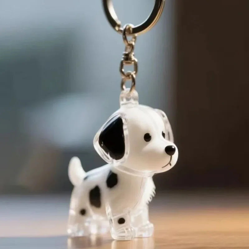 Dog Hair Keepsake Keychain Pendant Clear Resin Charm 18 - Tophatter Daily Deals