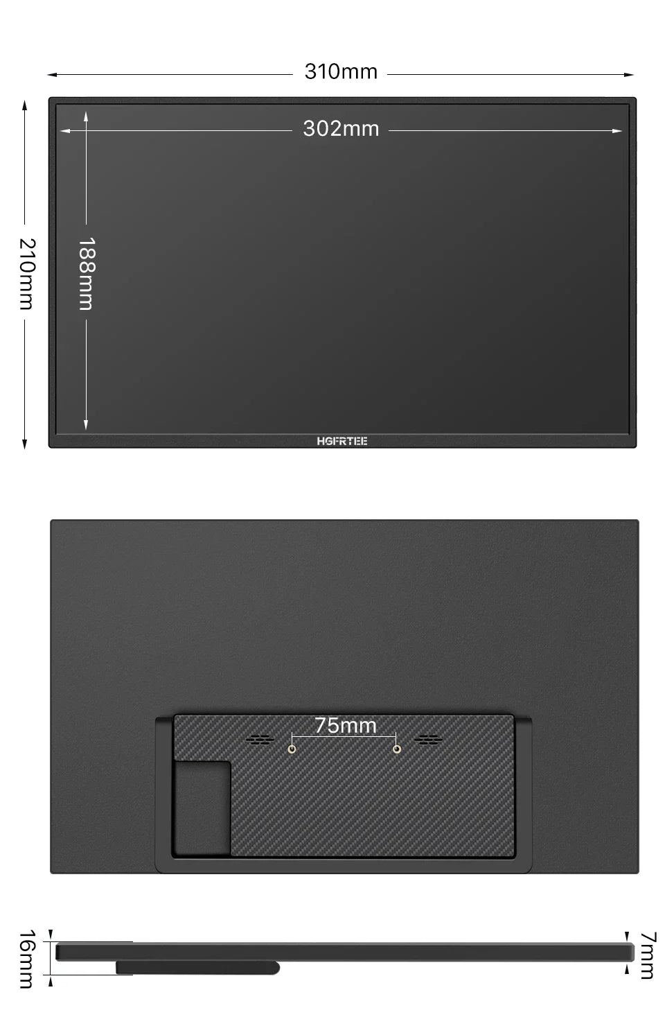 Portable 14.1 Inch 1080P IPS Gaming Monitor With Stand - Tophatter Daily Deals