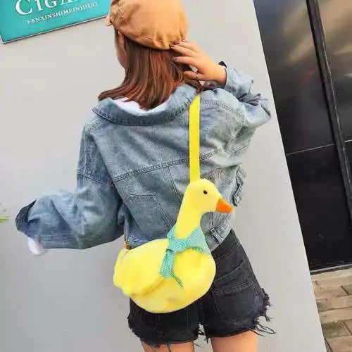 Duck Plush Purse Goose Crossbody Shoulder Messenger Bag Animals - Tophatter Daily Deals