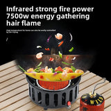7-Core Camping Infrared Gas Stove Black Camp Cooking - Tophatter Daily Deals
