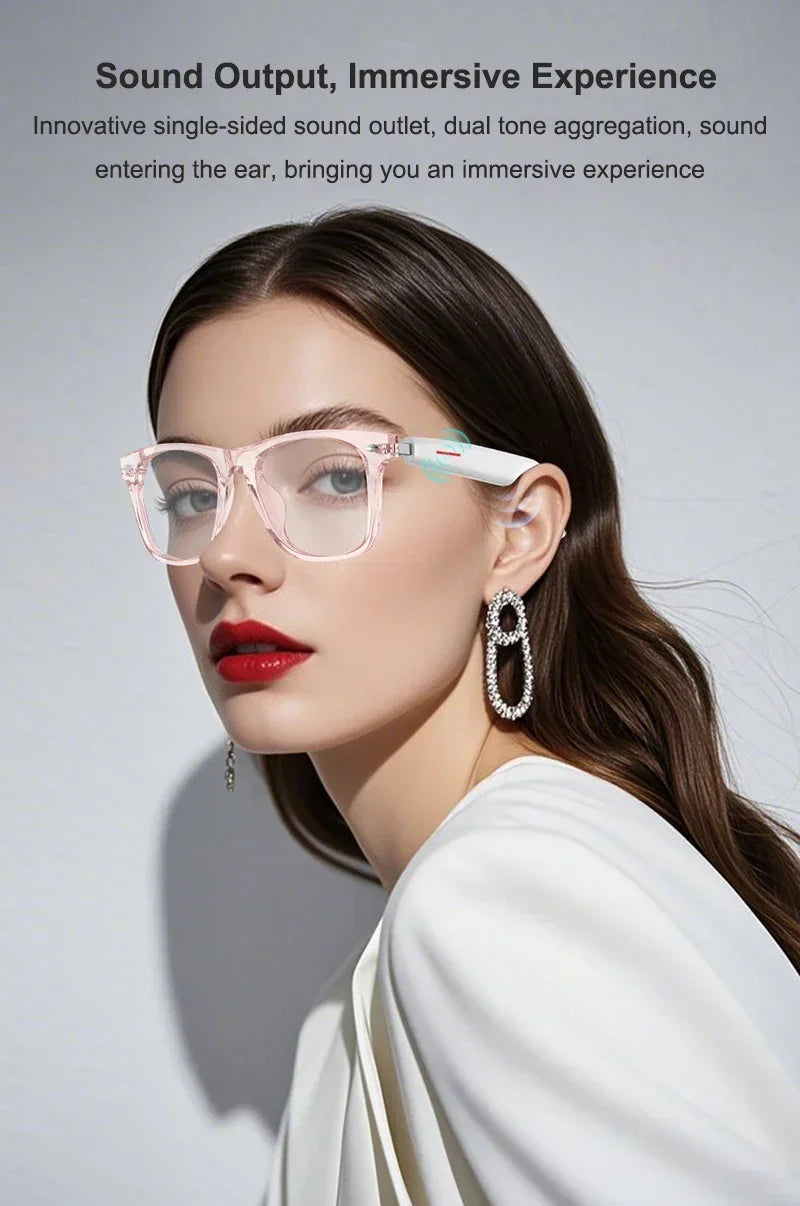 Smart Translation Glasses Bluetooth Call Voice Assistant - Tophatter Daily Deals