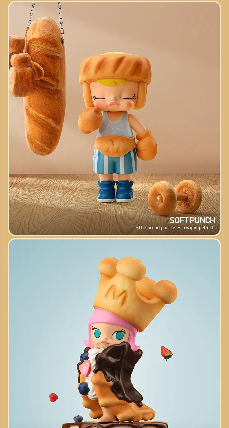 Genuine Pop Mart Molly Carb-Lover Series Figures Blind Box Food - Tophatter Daily Deals