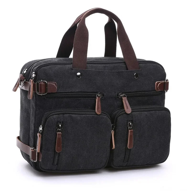 Laptop Travel Shoulder Bag Briefcase (Black) Apparel & Accessories > Handbags, Wallet's & Cases > Handbags > Shoulder Bags - Tophatter Daily Deals