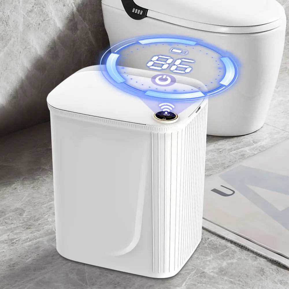 Smart Sensor Trash Can 20L Type C Rechargeable Bathroom - Tophatter Daily Deals